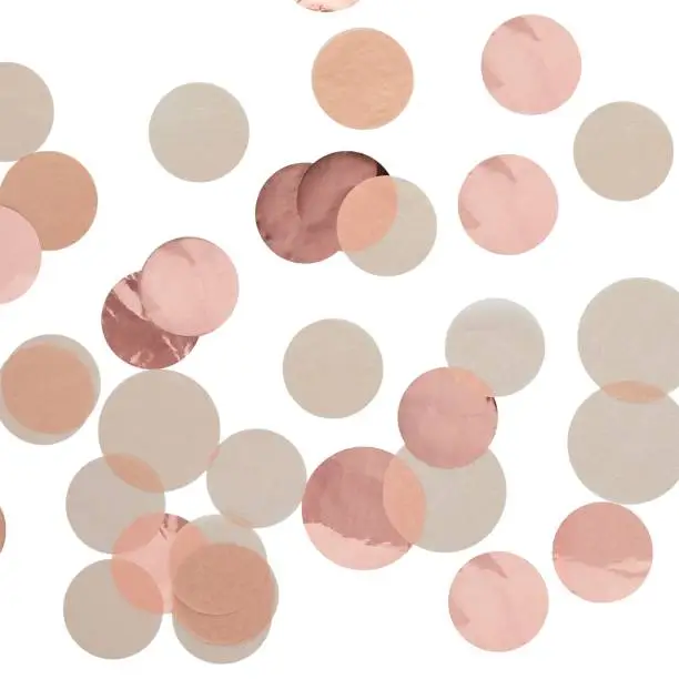 Photo of Mixed rose gold tissue paper confetti