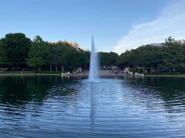 istock Fountain picture in Park in Plano, TX 1251976900