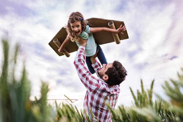 istock Look at me, I'm an airplane! 1252000664