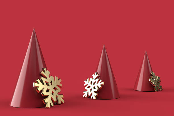 istock 3D christmas postcard wallpaper .Merry Christmas concept . 3D illustration. 3d rendering 1252020220