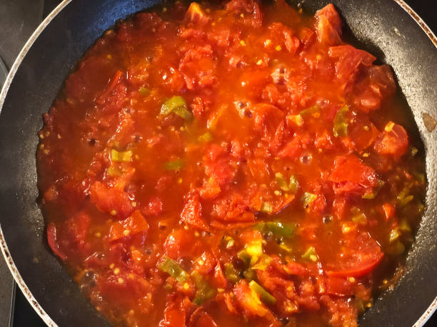 istock Menemen meal made with tomatoes and eggs 1252020257