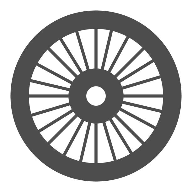 fahrradrad solid icon, fahrradteile konzept, fahrrad-rad-zeichen auf weißem hintergrund, teile und details für fahrrad-symbol im glyphen-stil für mobiles konzept und web-design. vektorgrafiken. - wheel stock-grafiken, -clipart, -cartoons und -symbole