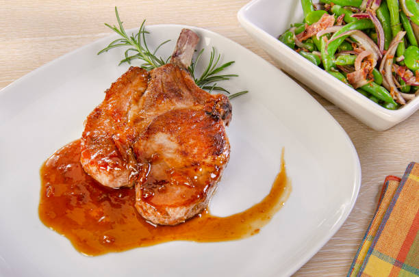 istock Grilled sweet and sour pork chop 1252032662