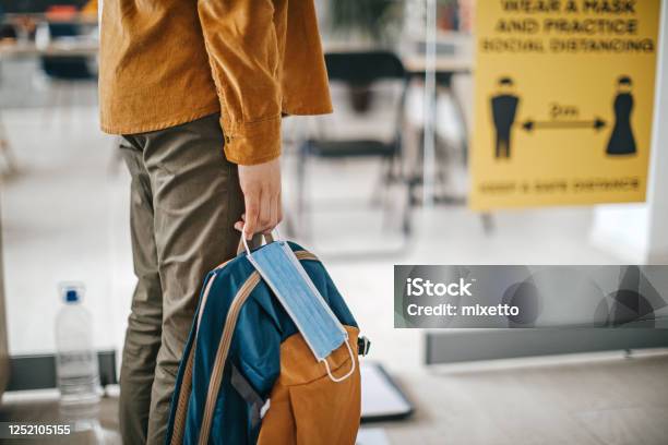 I Am Ready For Class Stock Photo - Download Image Now - School Building, Coronavirus, Education