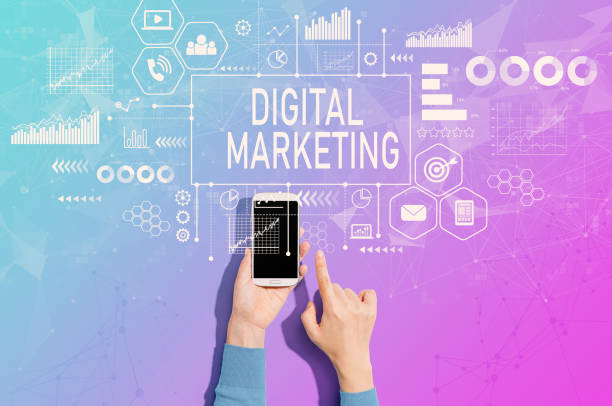 istock Digital marketing with person using a smartphone 1252125719