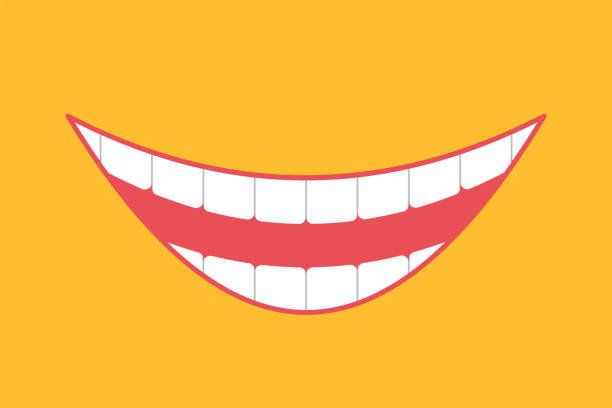 istock Broad smile print design for kids medical,  face mask. 1252126278