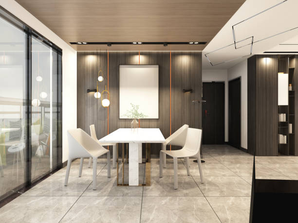 istock 3D Render of Living room 1252169227