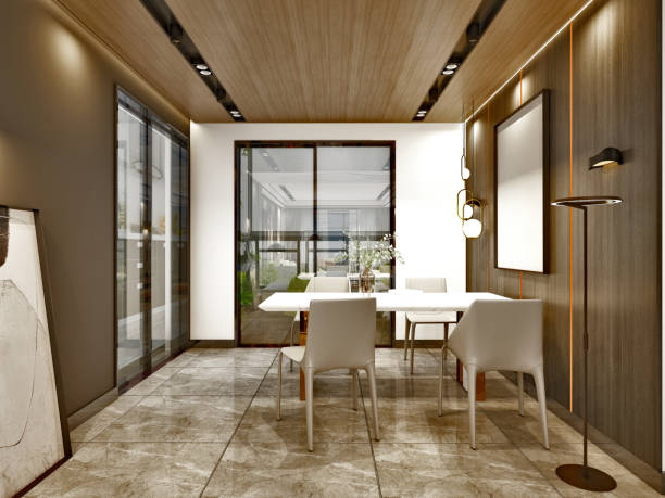istock 3D Render of Living room 1252184352
