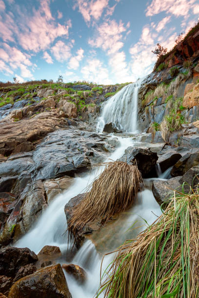 istock Lesmurdie waterfall at sunrise 1252191617