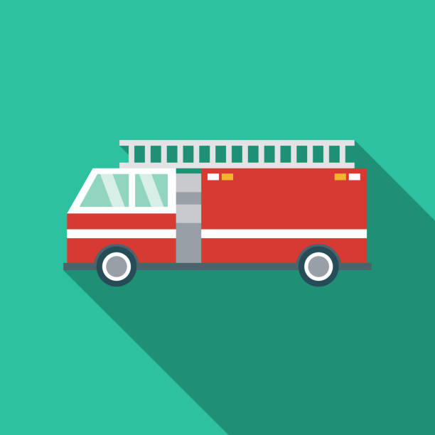 Fire Engine Protest Icon A flat design protest and civil unrest icon with long side shadow. File is built in the CMYK color space for optimal printing. Color swatches are global so it’s easy to change colors across the document. pics of the firefighter free stock illustrations