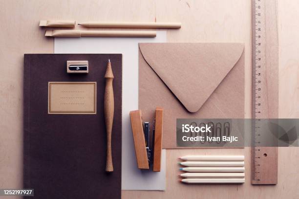 Zero Waste Office Stock Photo - Download Image Now - Office Supply, Marketing, Pen