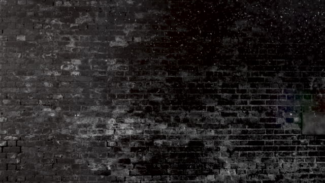 Grunge Black and White Brick Wall Brackground. 4k Stock Video