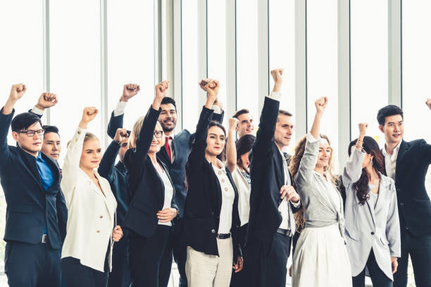 istock Successful business people standing together 1252249420