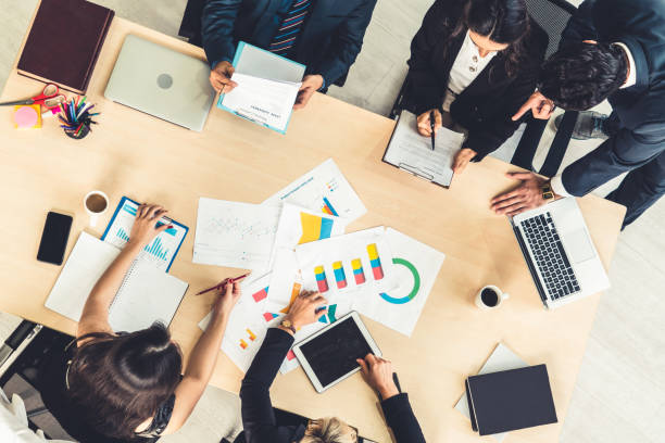 istock Business people group meeting shot from top view 1252249452