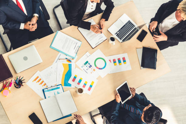 istock Business people group meeting shot from top view 1252249466