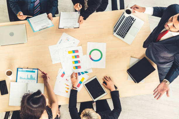 istock Business people group meeting shot from top view 1252249474