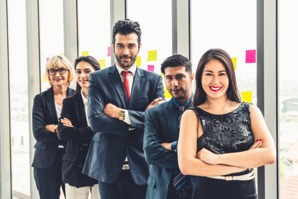 istock Successful business people standing together 1252249516