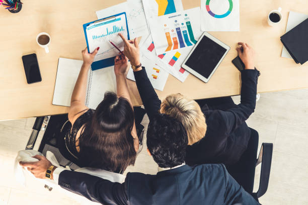 istock Business people group meeting shot from top view 1252249538