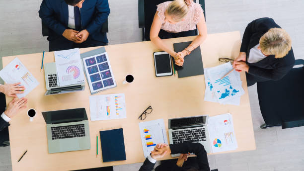 istock Business people group meeting shot from top view 1252249551