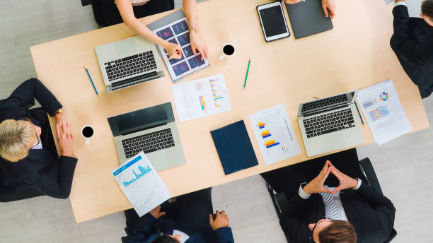istock Business people group meeting shot from top view 1252249581