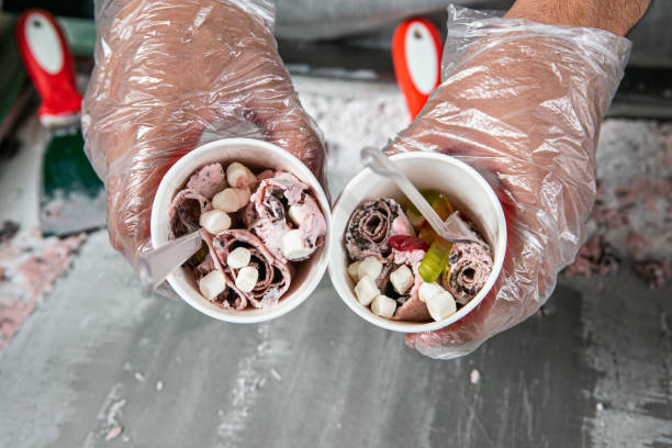 istock Preparing frozen ice cream made of fruit 1252249661