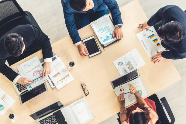 istock Business people group meeting shot from top view 1252250532