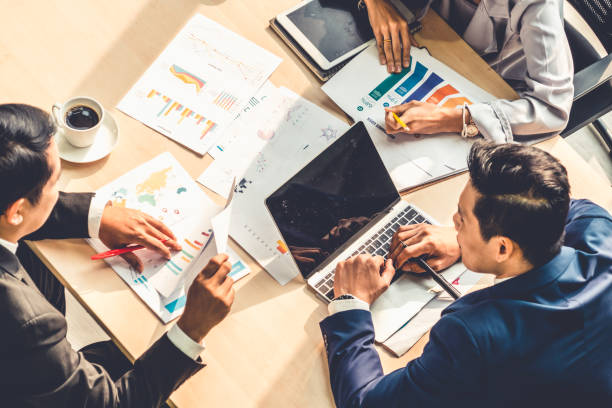 istock Business people group meeting shot from top view 1252250546