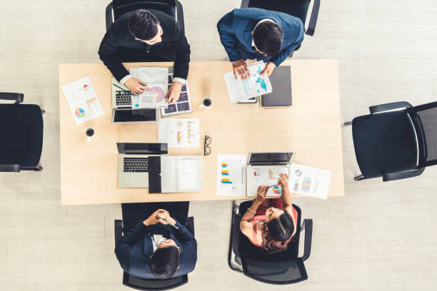 istock Business people group meeting shot from top view 1252250578