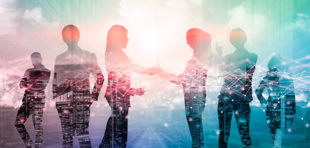 istock Creative image of many business people conference group meeting 1252264669