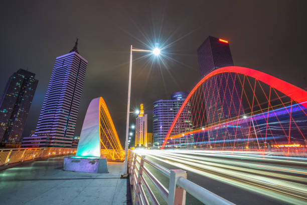 istock bridge road landscape at night,China. 1252276916