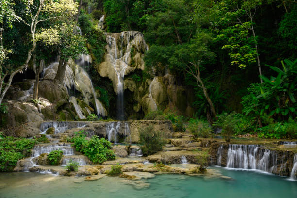 istock Kuang Si Falls in Luang Prabang, Laos. 1252285405