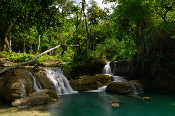 istock A large waterfall downstream from Kuang Si Falls in Luang Prabang, Laos. 1252286251