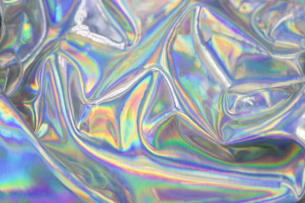 istock Holographic iridescent abstract blurred surface. Holographic gradient. 1252287289