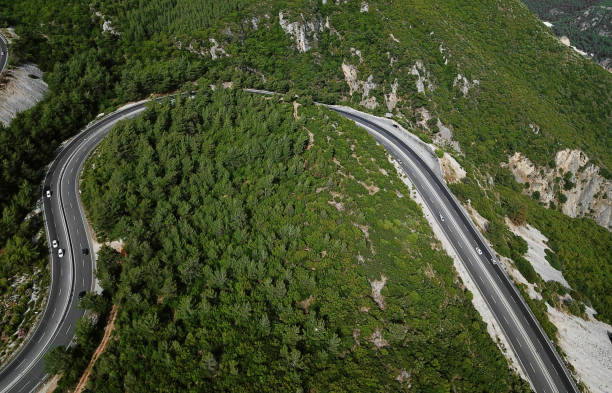 istock winding mountain roads, Mugla 1252291494