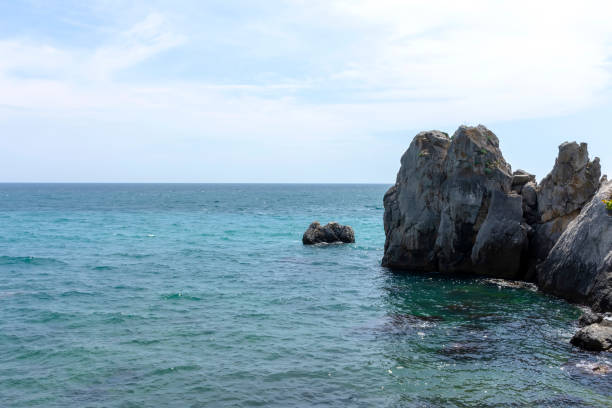 istock Limestone rocks in the Black Sea 1252293601
