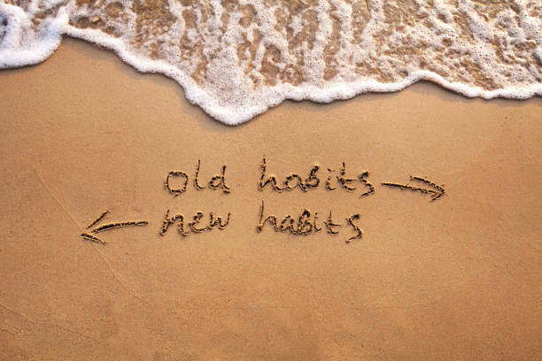 istock old habits vs new habits, life change 1252311738