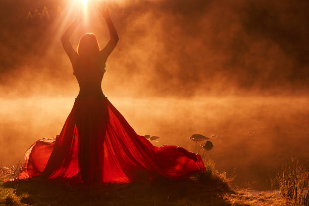 istock Sunset gold-colored fairytale 1252320068