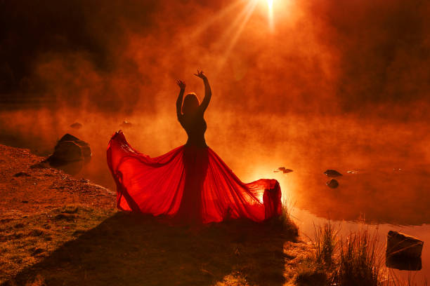 istock Sunset fairytale atmosphere at the lake 1252320087