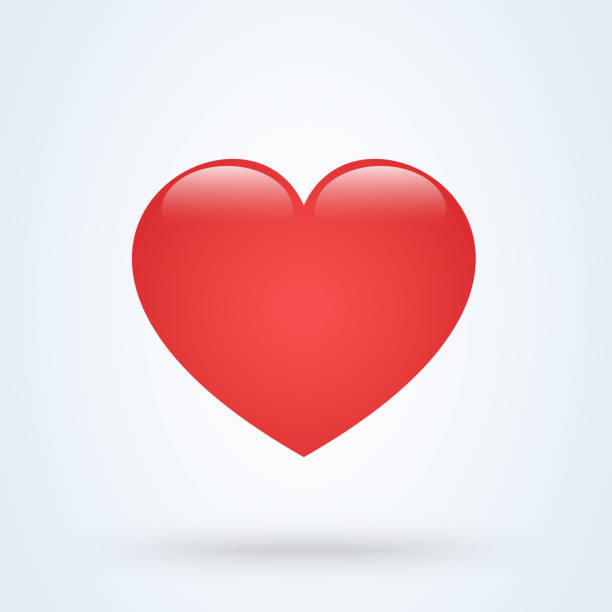 bildbanksillustrationer, clip art samt tecknat material och ikoner med heart love emoji ikon objekt. symbol gradient vector art design tecknad isolerad bakgrund - heart