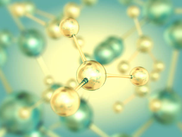 nauka cząsteczka medyczna - molecular structure molecule dna atom zdjęcia i obrazy z banku zdjęć