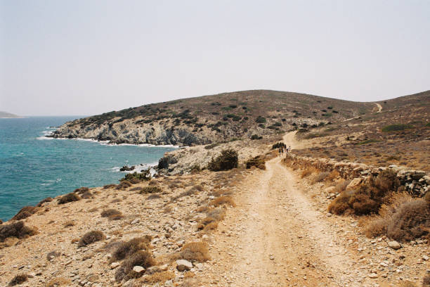 indication signs for the various scenic trails at Capo Tenaro, in the Mani peninsula