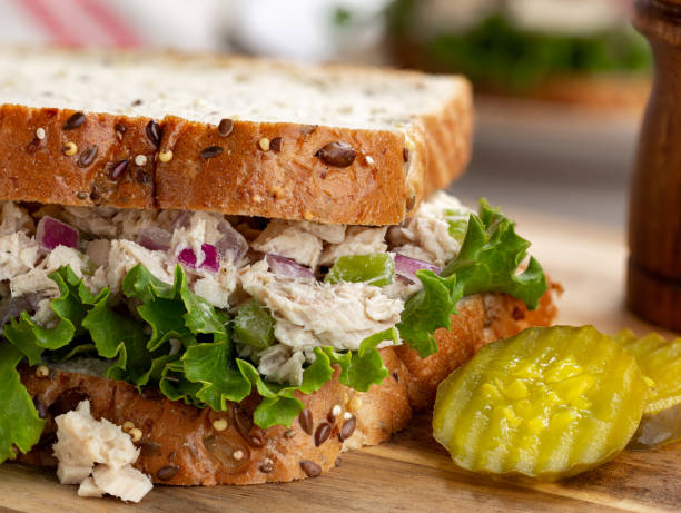 istock Tuna Fish Sandwich on Bread 1252373274