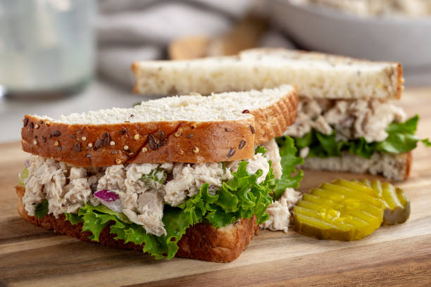 istock Tuna Fish Sandwich on Bread 1252373282