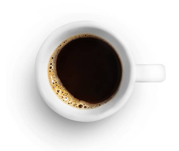 istock Cup of coffee isolated on white backround 1252380479