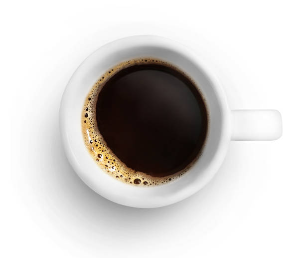 istock Cup of coffee isolated on white backround 1252380490