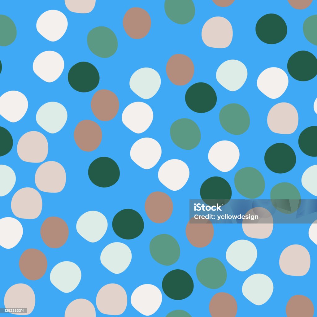 Chấm Bi Màu Ngẫu Nhiên Hoa Văn Liền Mạch Hình Dạng Hình Tròn Trên ...