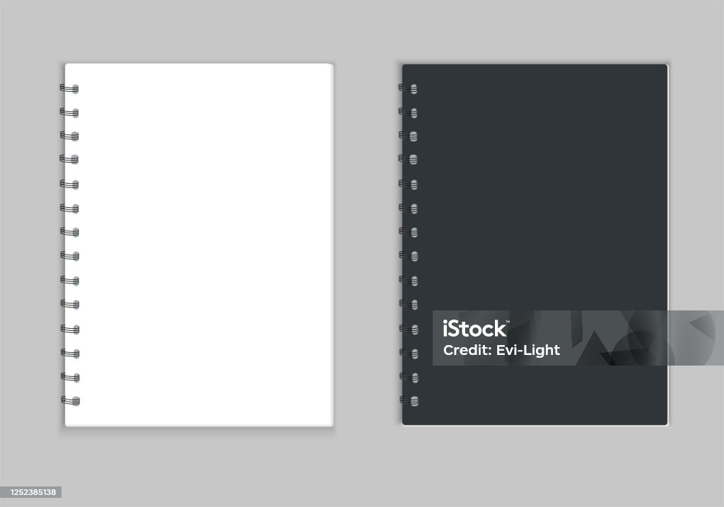 Notebook Style Layout Realistic Style Notebook Layout Stock Illustration - Download Image Now ...