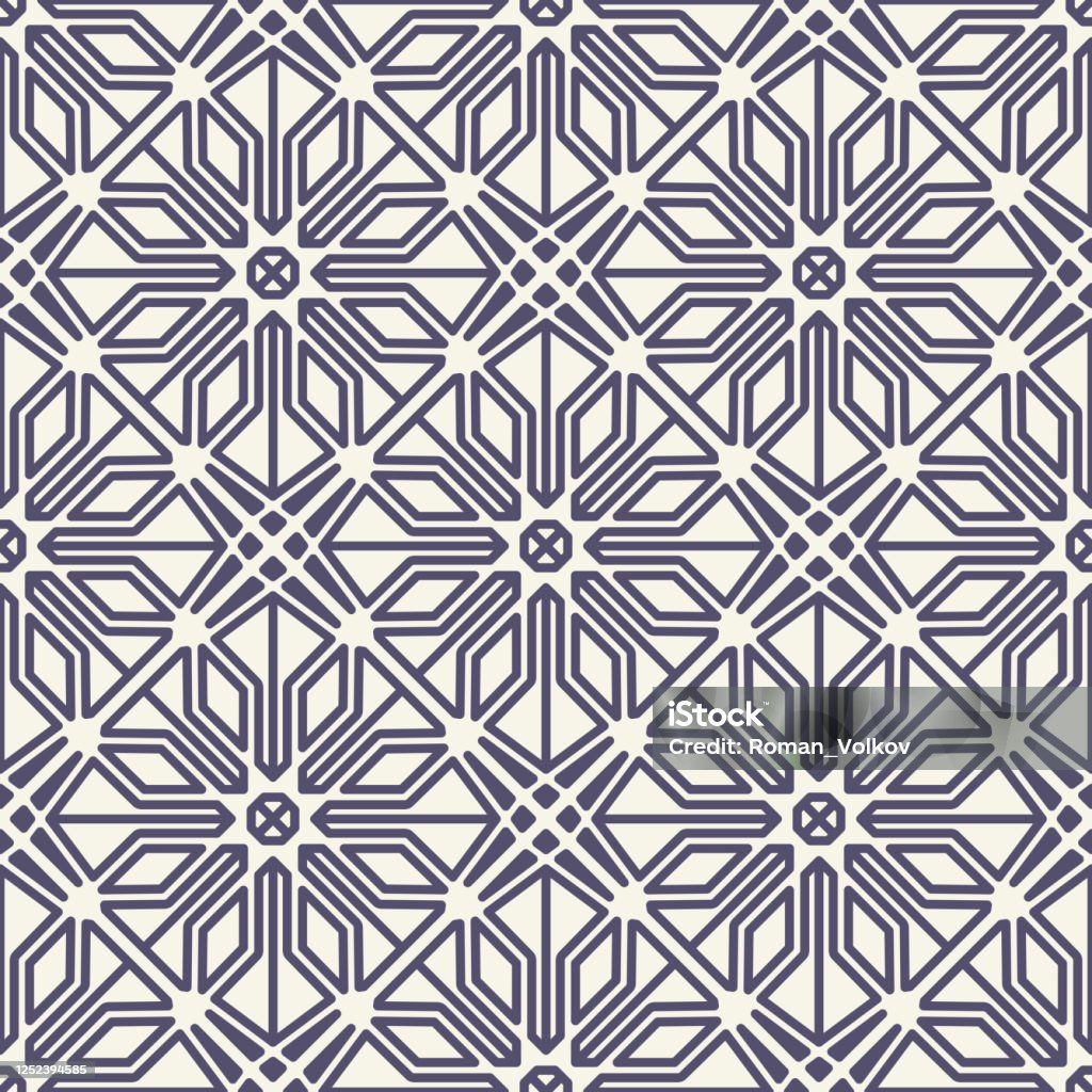 Vector Linear Seamless Pattern Stock Illustration - Download Image Now ...