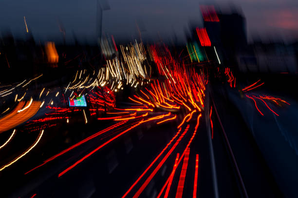 istock Traffic Chaos - Light Trail in Istanbul Traffic 1252400176