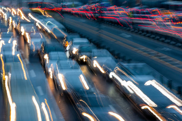 istock Light Trail in Istanbul Traffic 1252400674